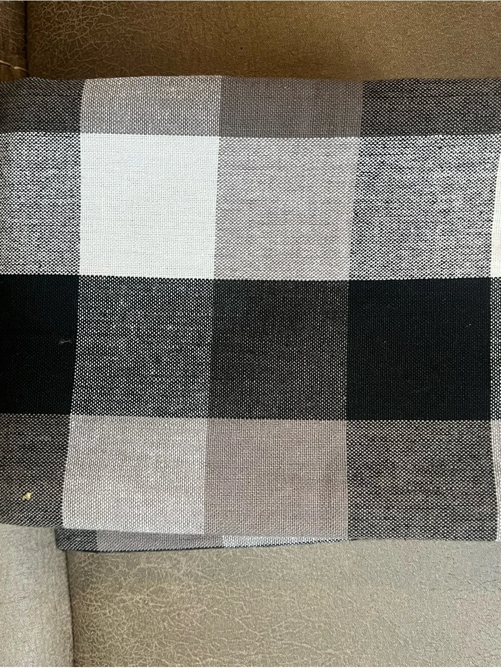 QVC Black and White Buffalo Check Kitchen Towels - Set of 3